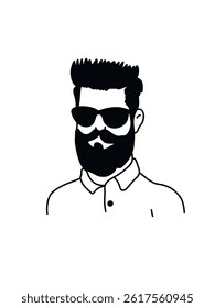 Black and white male graphic