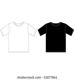 Black and white man T-shirt design template