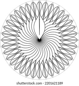 black and white Mandala Art Vectors