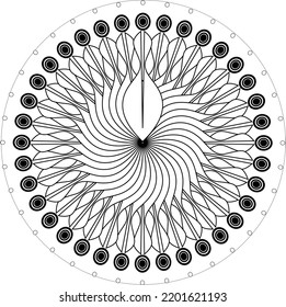 black and white Mandala Art Vectors
