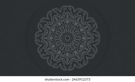 Schwarz Weiß Mandala Hintergrund Design