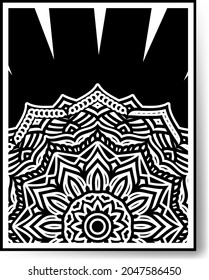 black and white mandala black and white decoration