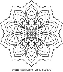 black and white mandala design