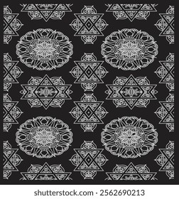 black and white mandala design
