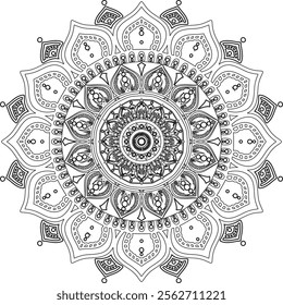 black and white mandala design