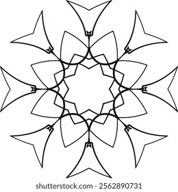 black and white mandala design
