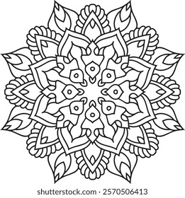 black and white mandala design