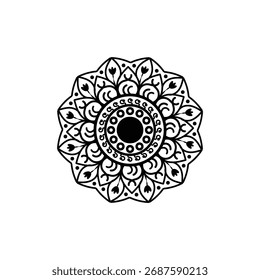  black and white -mandala -design 
