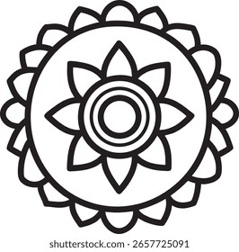 Black and White Mandala Design Collection