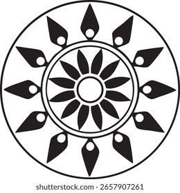 Black and White Mandala Design Collection