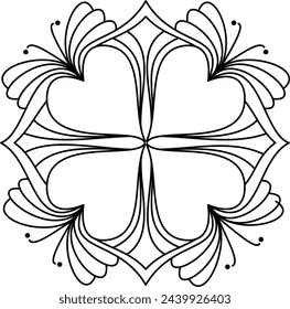 Black and white mandala. Paint art. Mandala art.
Zentangle art , Doodle patterns ,Zen-doodle,