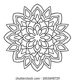 Easy Mandala Mandalas Coloring Page On Stock Illustration 1566093901 ...