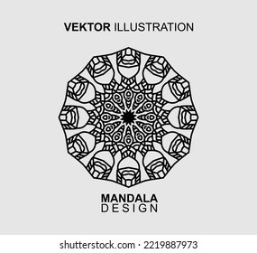 DISEÑO DE PATRONES DE MANDALA BLANCO NEGRO, ADECUADO PARA EL LIBRO DE COLORES Y DIVERSAS OTRAS NECESIDADES.
ILUSTRACIÓN DEL VECTOR