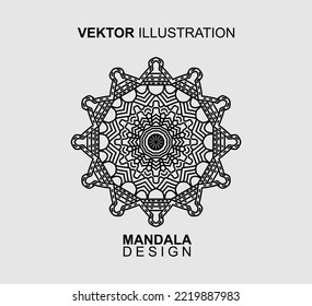 DISEÑO DE PATRONES DE MANDALA BLANCO NEGRO, ADECUADO PARA EL LIBRO DE COLORES Y DIVERSAS OTRAS NECESIDADES.
ILUSTRACIÓN DEL VECTOR