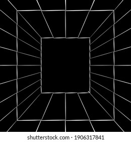 black and white mandala. symmetrical patterns.
