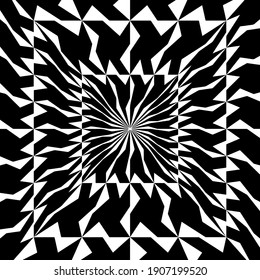 black and white mandala. symmetrical patterns.