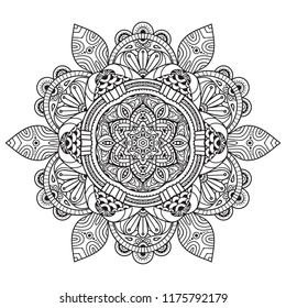 Mandala Vector Art Coloring Book Zendoodle Stock Vector (Royalty Free ...