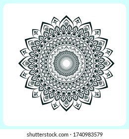 black and white mandala vektor