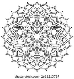 black and white mandala victor style