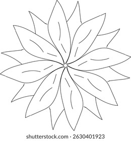 schwarz-weißer Mandala Wow Mandala