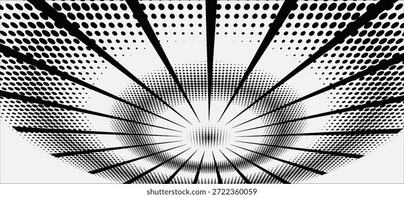 Black and white manga abstract comic background.