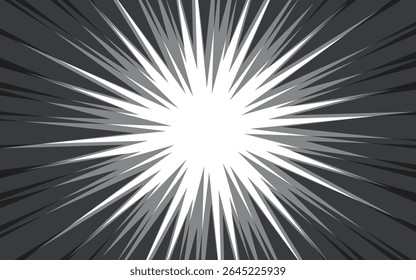 Black and white manga comic abstract background with halftone.