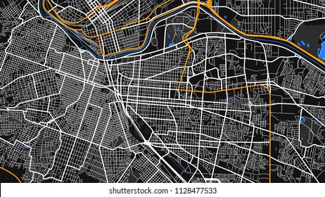 black white map city el paso