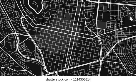 Black White Map City Oaxaca Stock Vector (Royalty Free) 1114306814 ...