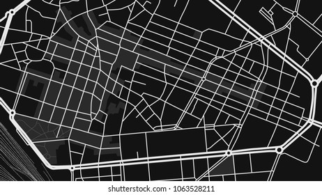 black white map city  parma
