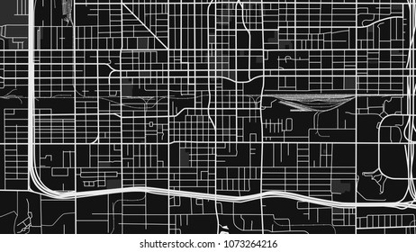 black white map city San Diego