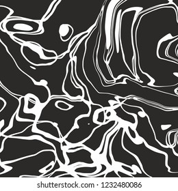 Black and white marble. Elegant vector texture for surface design