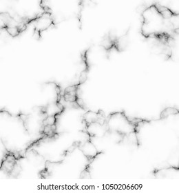 Black and White Marble Seamless Texture. Hand Drawn Fashion Marble Pattern. Luxury Watercolor Style Texture. Fabric, Packaging Print Design Pattern.