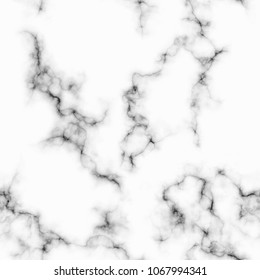 Black and White Marble Seamless Texture. Hand Drawn Fashion Marble Pattern. Vector Luxury Stone Texture. Fabric, Packaging Print Design Pattern.