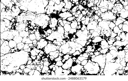 Black and White Marble Stone Vector Texture
