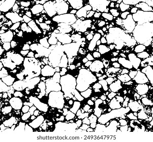 Black and White Marble Stone Vector Texture