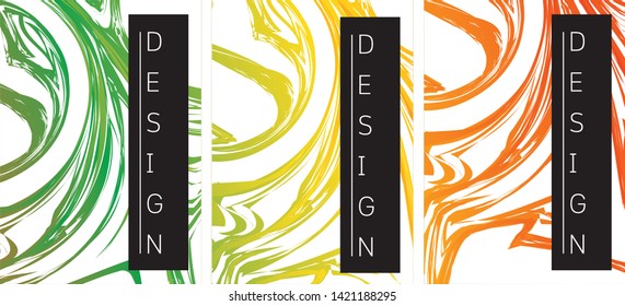 Black, white marble template, artistic covers design, colorful texture, realistic cube, backgrounds. Trendy pattern, graphic poster, geometric brochure, cards. Vector illustration 