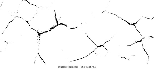 black and white marble texture with cracks.