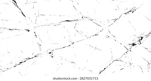 Black and white marble texture with thin jagged veins and distressed surface pattern