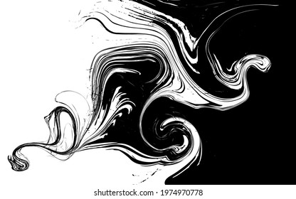 Black White Marble Vector Texture Abstract Stock Vector (Royalty Free ...