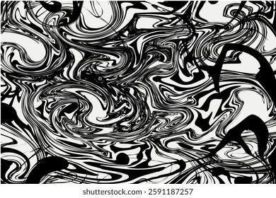 black and white marbled liquid canva