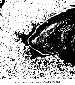 Black and white marbled texture. Grunge vector illustration. Ink marble background. Abstract ebru paper. Liquid pattern.
