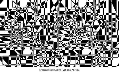 Black and White Maze Background