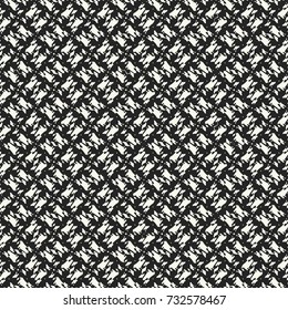 Black And White Melange Mottled Textured Background. Seamless Pattern.