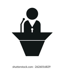   Icono de Vector de membresía en blanco y negro