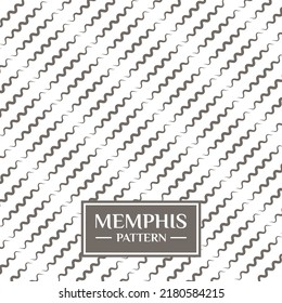 Black and white Memphis pattern background