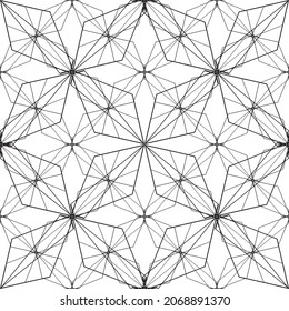 Black and white mesh pattern. Black pattern on a white background.For decorating fabric, paper, wallpaper, and packaging.