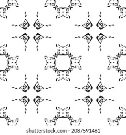 Black and white mesh pattern. Black pattern on a white background.For decorating fabric, paper, wallpaper, and packaging.