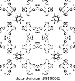 Black and white mesh pattern. Black pattern on a white background.For decorating fabric, paper, wallpaper, and packaging.