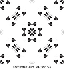 Black and white mesh pattern. Black pattern on a white background.For decorating fabric, paper, wallpaper, and packaging.
