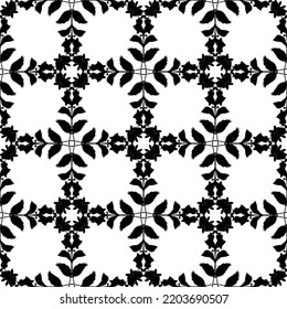 Black and white mesh pattern. Black pattern on a white background.For decorating fabric, paper, wallpaper, and packaging.